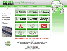 Tablet Screenshot of partsonline.it